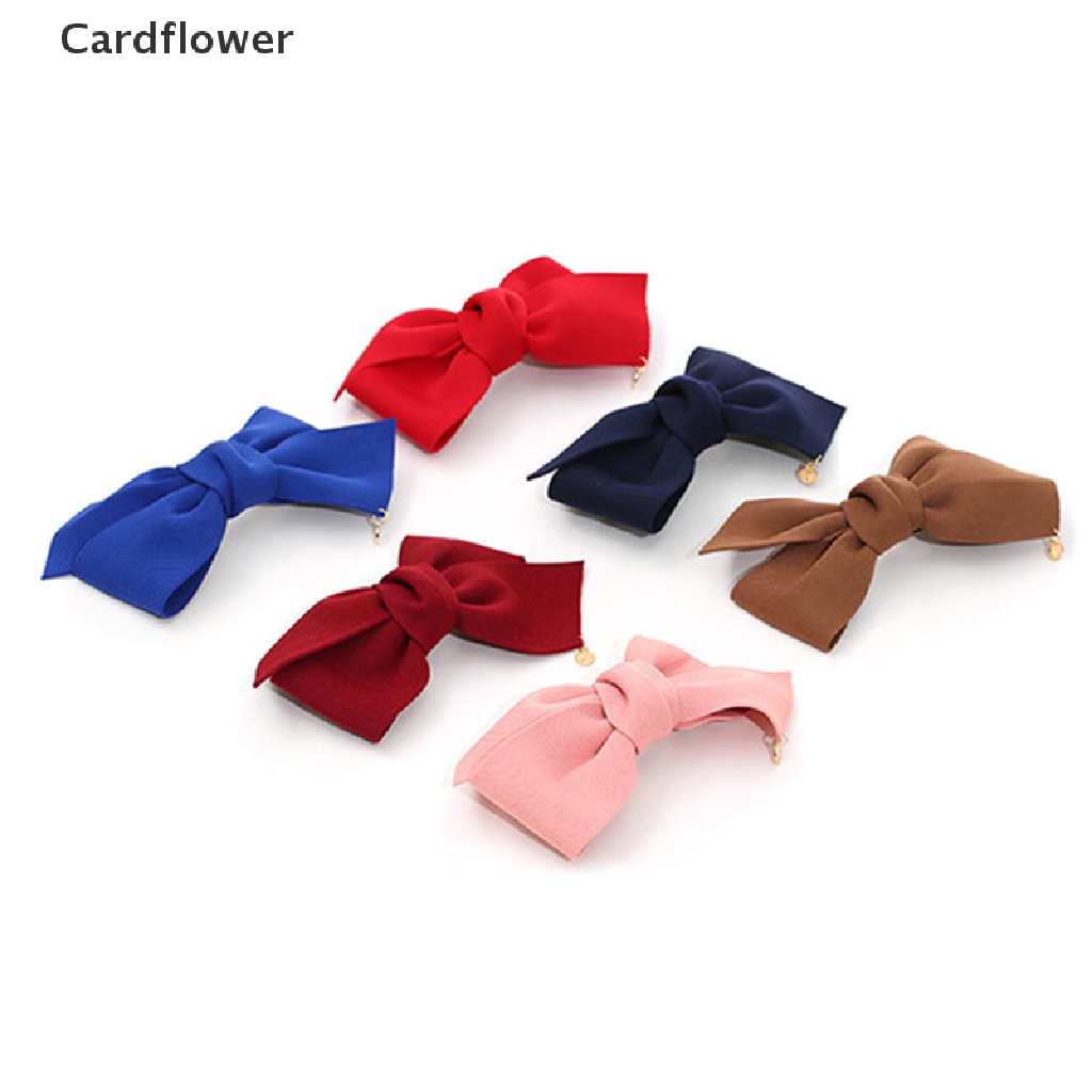 &lt; Cardflower &gt; Kẹp Tóc Nơ Lớn Thời Trang Mới Bán Chạy