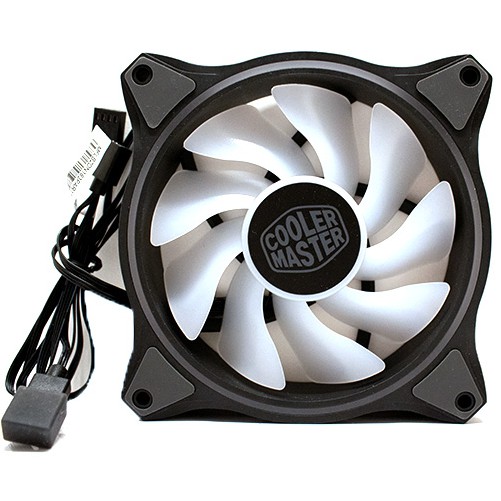 Bộ 3 quạt Fan Case Cooler Master MF120 HALO 3 IN 1 ARGB kèm Controller - Bảo Hành Chính Hãng 12 Tháng, Led Rainbow