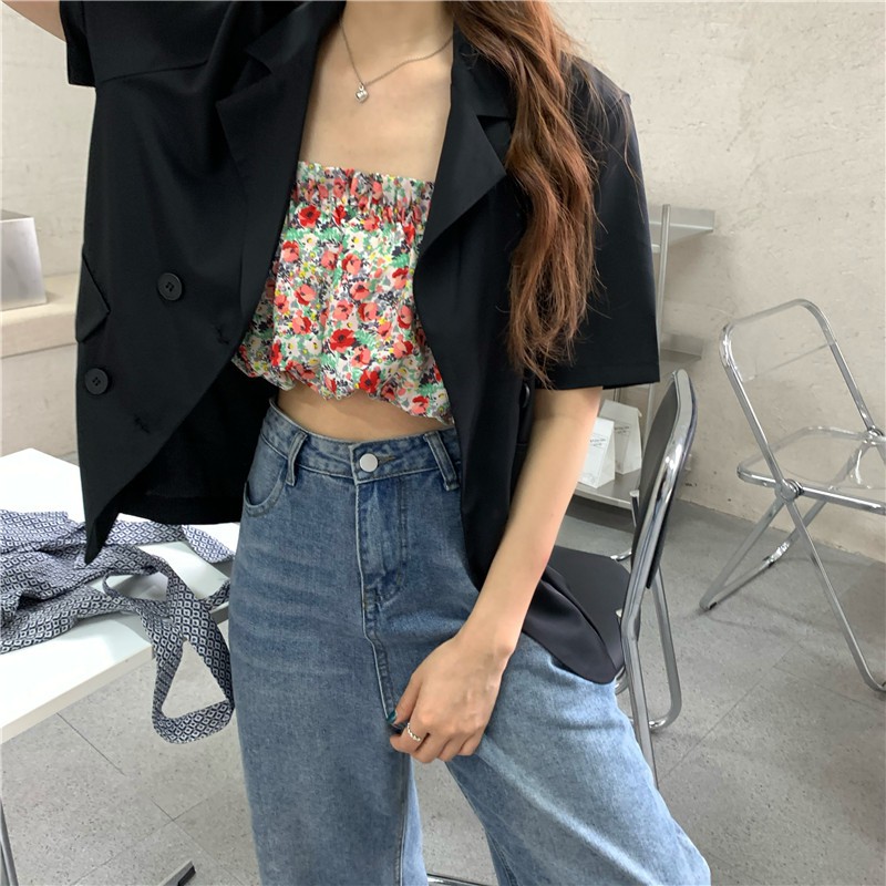 📷 Áo Blazer tay ngắn, dáng dài style công sở  ( 3 Màu ) | BigBuy360 - bigbuy360.vn