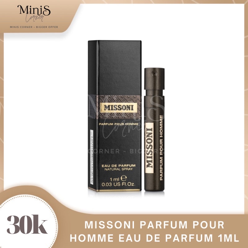 Vial nước hoa nam MISSONI Parfum Pour Homme Eau De Parfum EDP 1mL