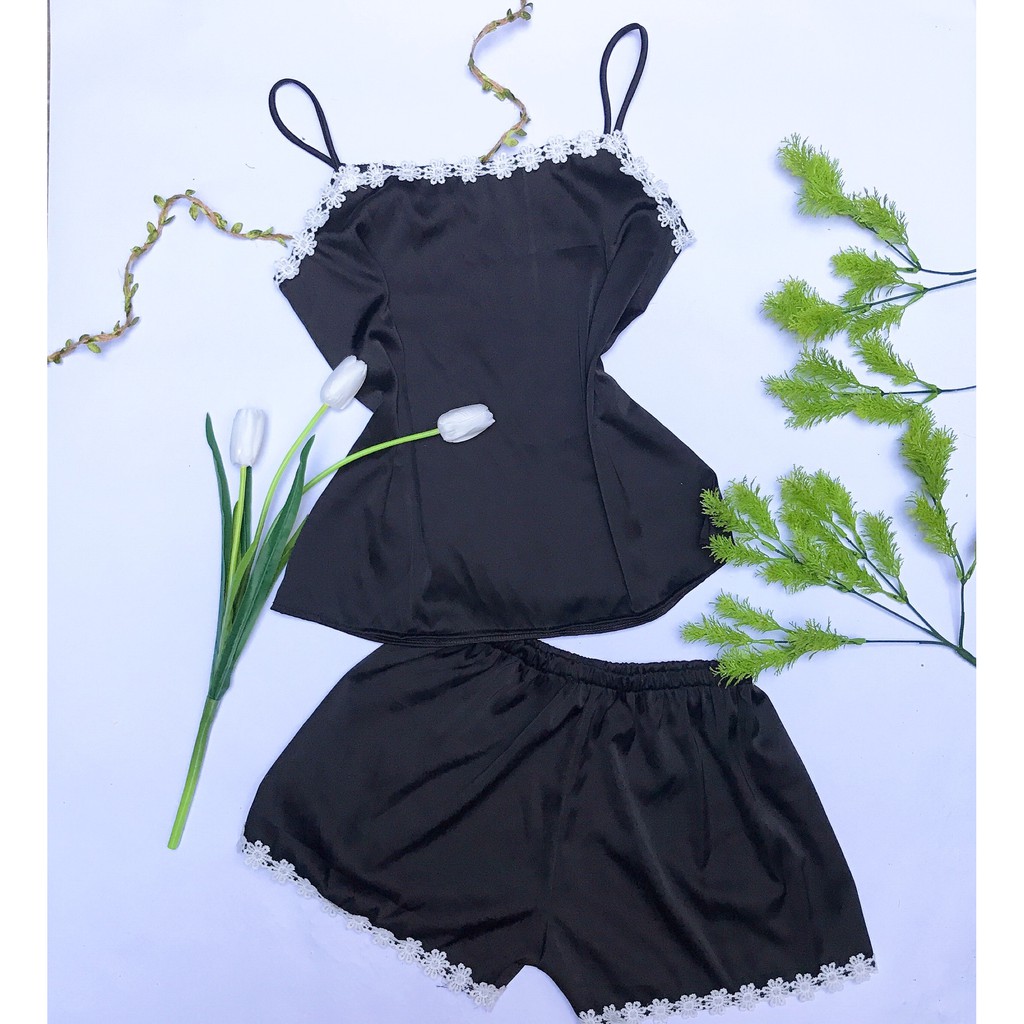  HÀNG LOẠI 1 CÓ VIDEO + ẢNH THẬT. Bộ ngủ sexy, bộ ngủ lụa hai dây, mềm mịn, quyến rũ | BigBuy360 - bigbuy360.vn