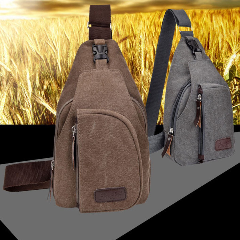 Balo 1 quai đeo chéo bằng vải bố