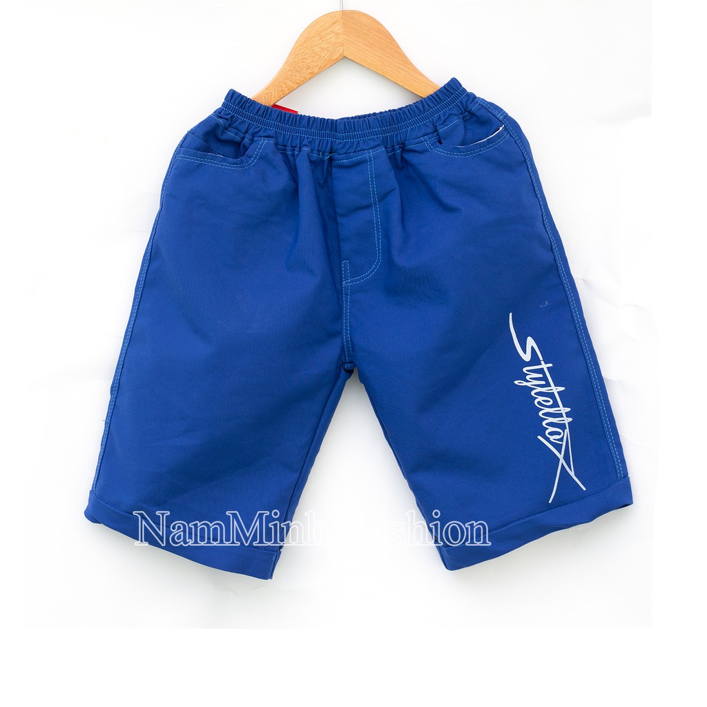 Quần Short kaki bé trai cân nặng từ 16-30 kg,  Quần lửng cho bé trai chất vải mềm mịn co dãn tốt