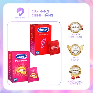 -durex úc loại siêu mỏng và gân gai hộp 30 cái