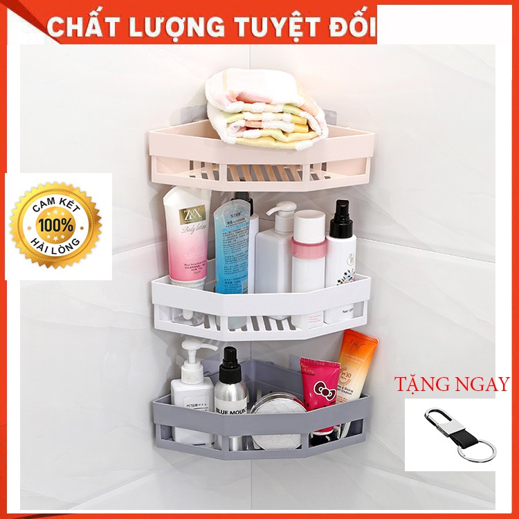 [KHÔNG XỊN HOÀN TIỀN] Kệ treo tường, giá kệ đựng mỹ phẩm gia vị dán tường chịu lực đa năng