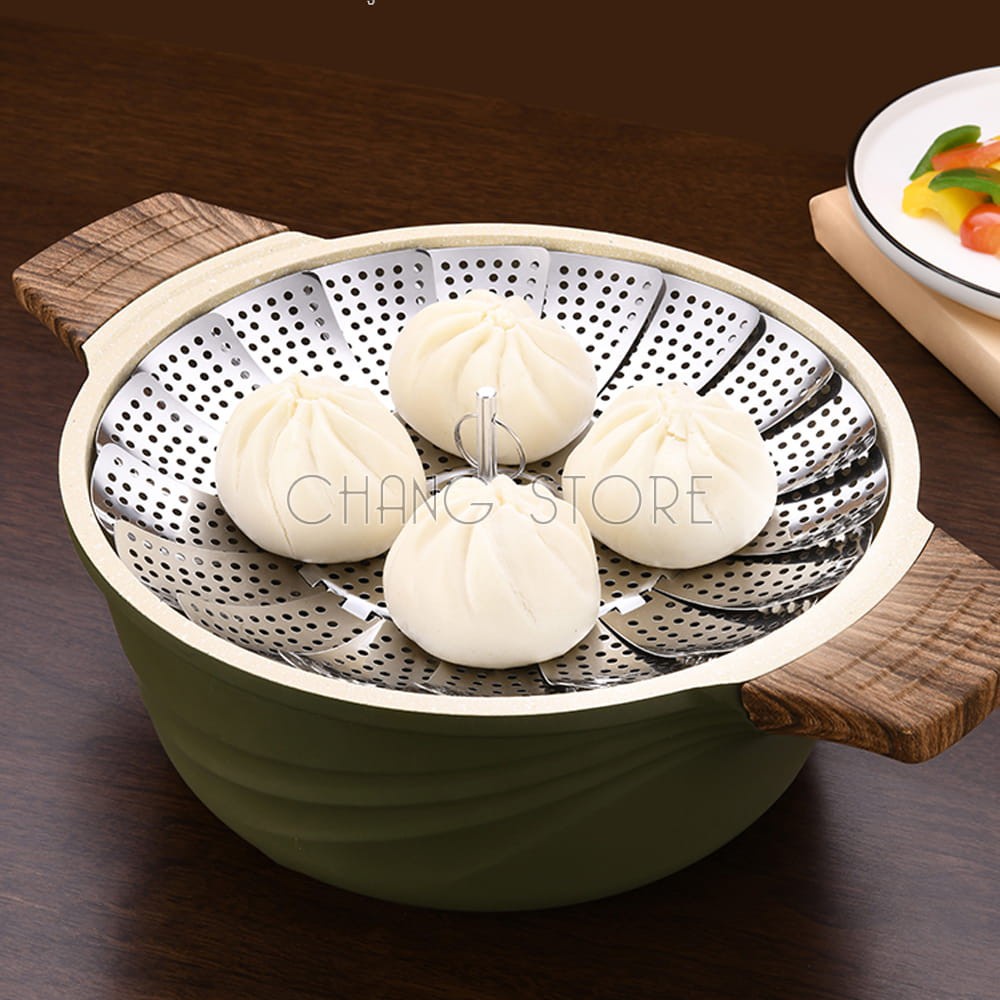 Vỉ Hấp Xôi, Vỉ Đồ Xôi Inox Đa Năng Tiện Lợi,Có Thể Gập Gọn Chất Liệu Inox Cao Cấp