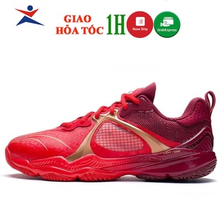 Giày cầu lông lining nam AYAS014-2 mẫu mới siêu hot màu đỏ