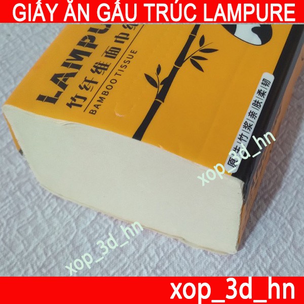 Thùng 30 gói Giấy ăn Gấu Trúc hiệu Lampure Siêu Dai, Siêu mềm, Siêu thấm (300 Tờ/gói)