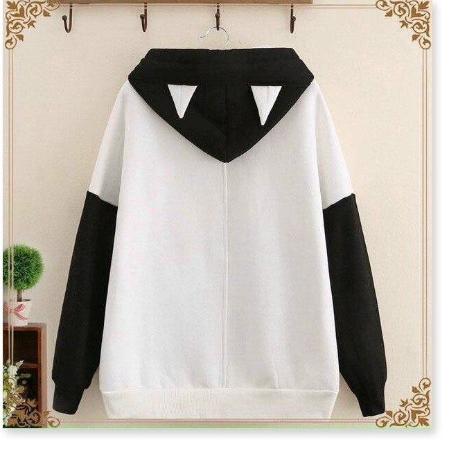 ÁO KHOÁC HOODIE IN HÌNH DẤU CHÂN MÈO SIÊU ĐÁNG YÊU