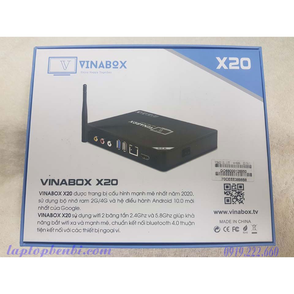 Vinabox X20 - 4G - 32G - Android 10.0 - Biến tivi thường thành Smart TV