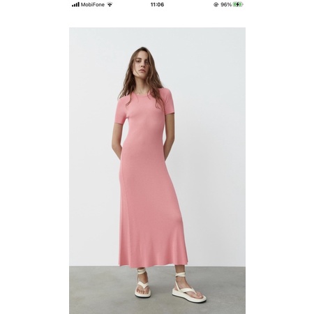 VÁY CHẤT LEN MỎNG ZARA DÁNG MIDI