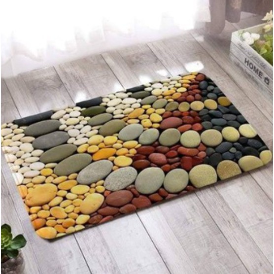 THẢM LAU CHÂN 3D CHỐNG TRƠN TRƯỢT 40x60CM