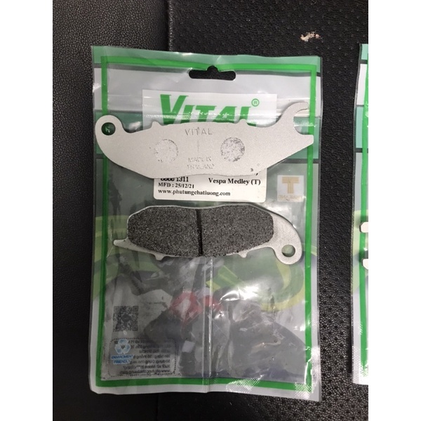 Bố thắng dĩa /má phanh dĩa xe Vespa Medley 125/150 Vital chính hãng thái lan