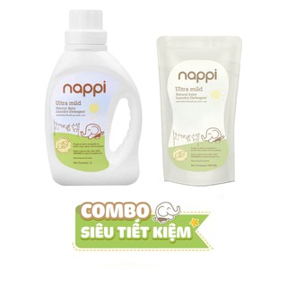COMBO Nước Giặt Dầu Cọ Nappi 1000ml và 700ml