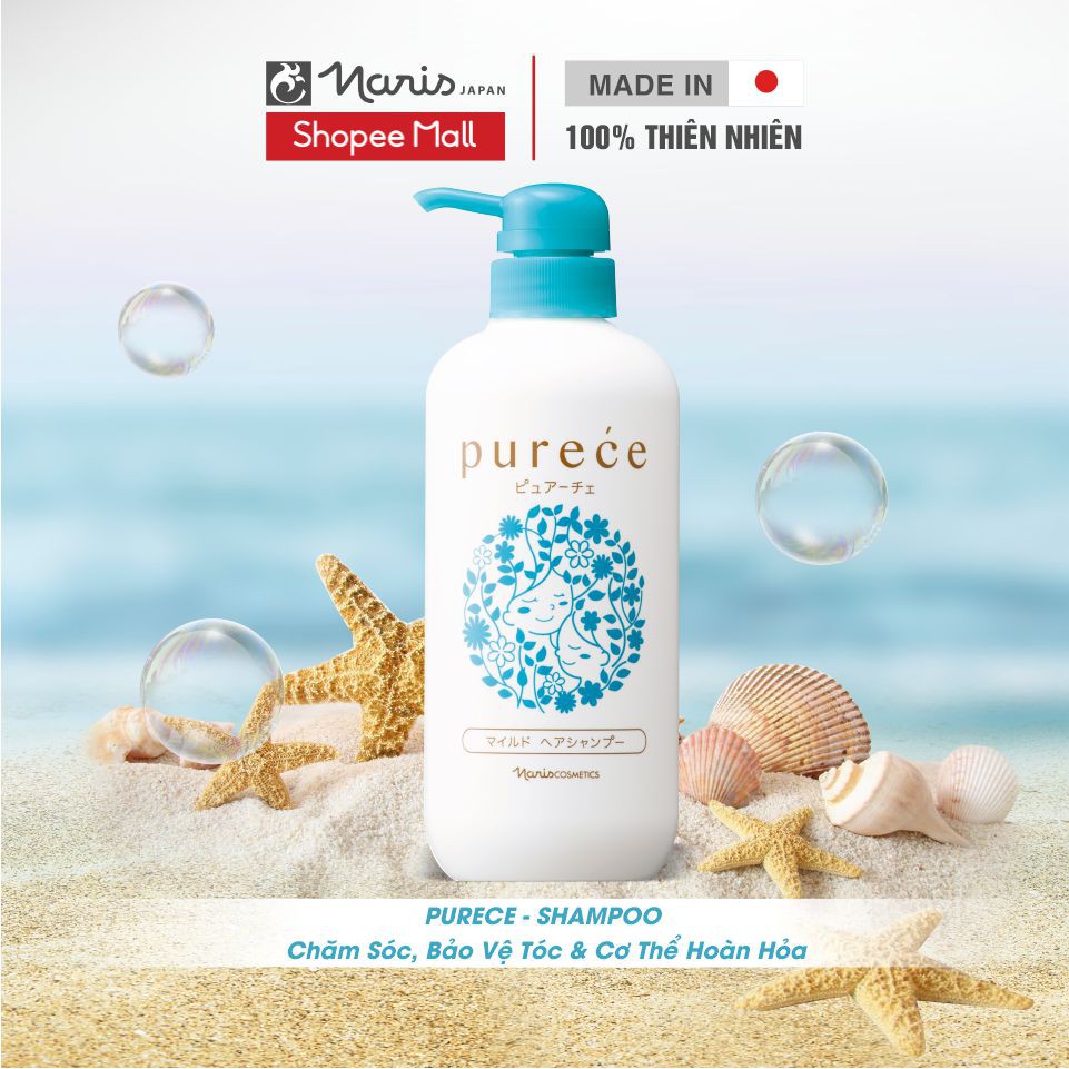 Dầu gội Naris Purece Mild Hair Shampoo LS 550ml/ 1 chai