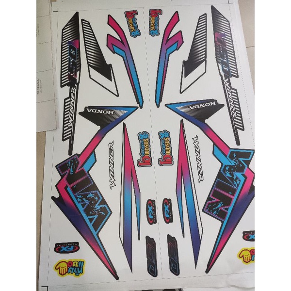 Tem Honda Winner V1 Mới 2022 Dán Xe Đen