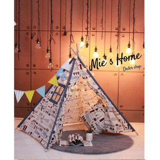 Lều Vải Canvas Cao Cấp Họa Tiết Sáng Tạo Cho Bé Yêu/ Lều trại trẻ em/ Lều Decor nhà cửa [Mẫu Giống y hình] - MIE Shop