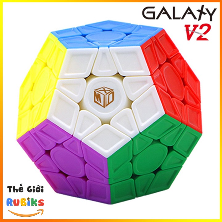 Khối Biến Thể Rubik 12 Mặt Megaminx Có Nam Châm Đồ Chơi QiYi X-Man Galaxy V2 M Cube