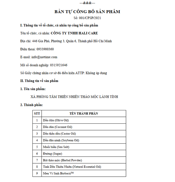 Xà Phòng Thiên Nhiên Thảo Mộc Thủ Công