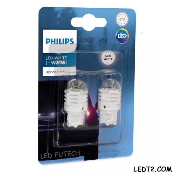 [Mã LIFEAU5SALE giảm 20k đơn 50k] [LEDT2 ISOP] Đèn Led chân T20 Philips Ultinon [Số lượng : 1 cặp] [Bảo hành 5 năm]