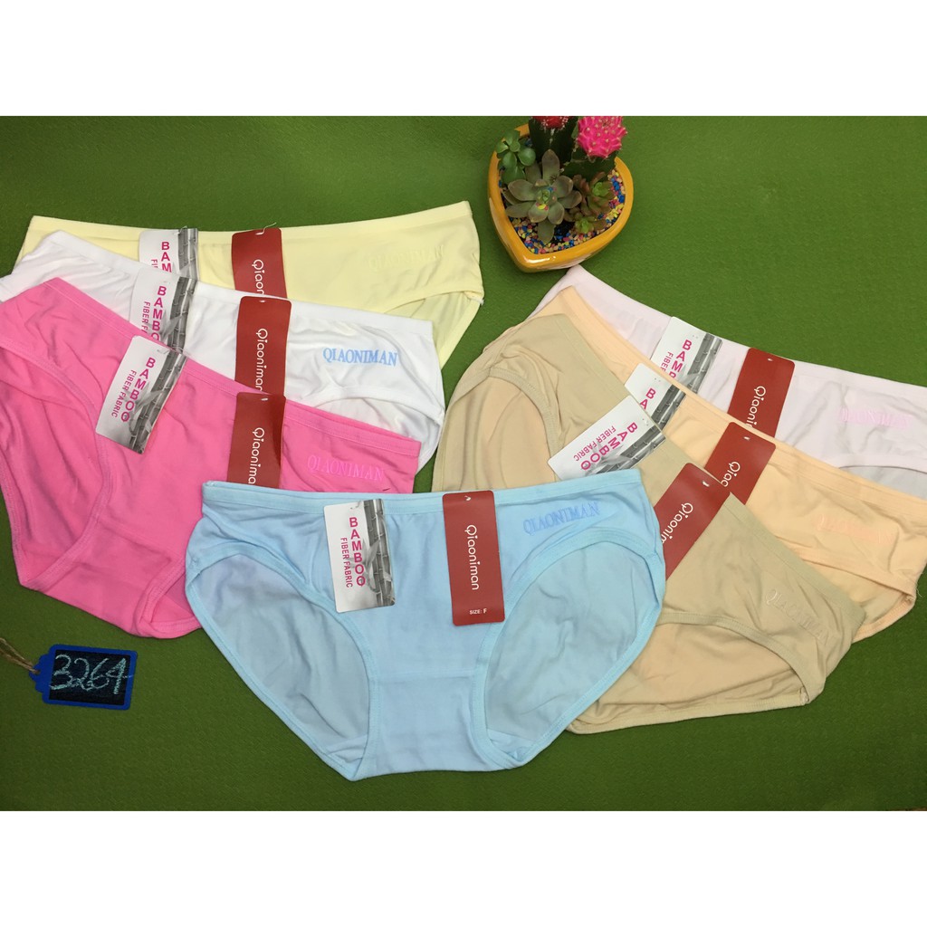 Quần lót nữ BamBoo 3264 Thoáng Mát , Thấm Hút Mồ Hôi Tốt size&lt;57kg
