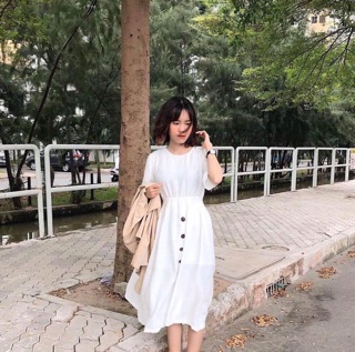 Váy Maxi trắng