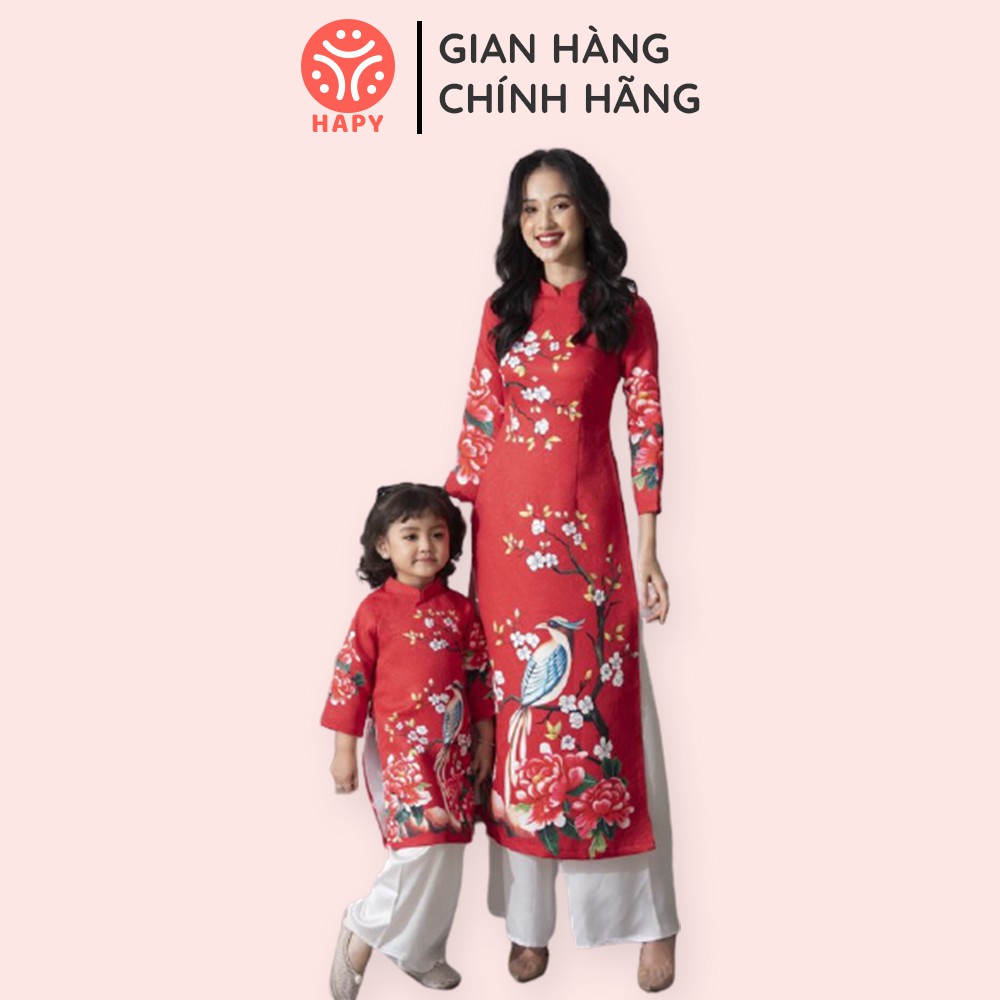 Áo Dài Tết Cho Bé Gấm Hoa Cao Cấp AD400