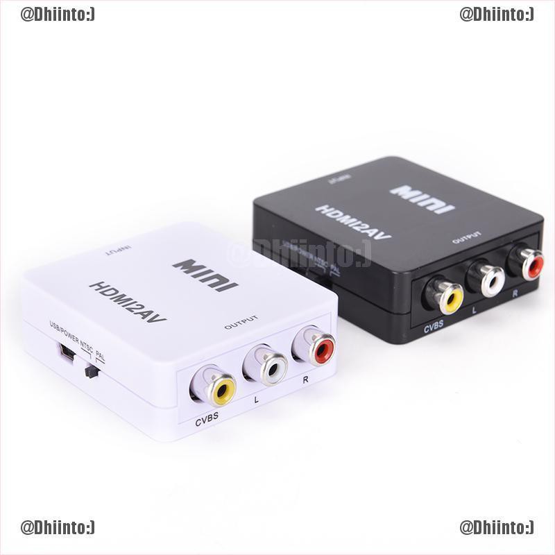 Đầu chuyển đổi video từ HDMI sang Rca Av/Cvbs Hd 1080P Mini Hdmi2Av | BigBuy360 - bigbuy360.vn