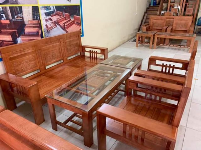 Bộ bàn ghế Sồi Nga