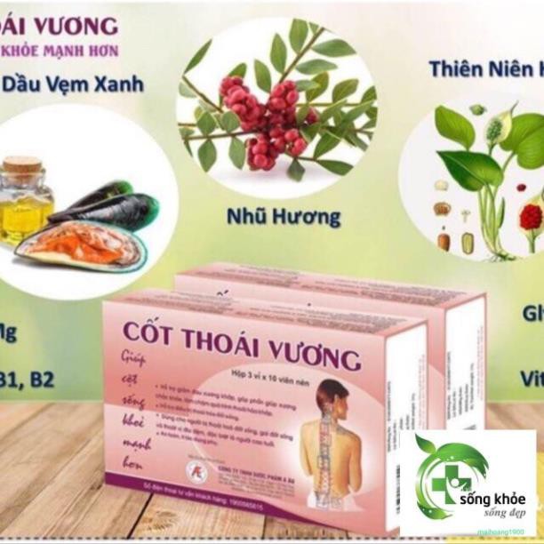 Cốt Thoái Vương-Hỗ trợ giảm đau xương khớp, các bệnh thoái hóa đốt sống, thoát vị đĩa đệm, gai đốt sống,giúp xương chắc