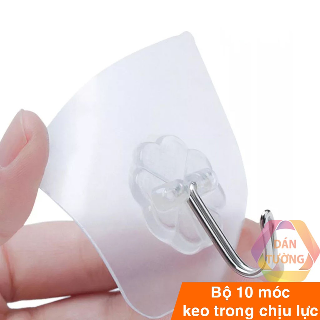 Móc dán tường chịu lực , bộ 10 móc dán tường siêu dính trên gạch men, kính _M24 | BigBuy360 - bigbuy360.vn