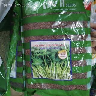 Hạt giống rau mầm củ cải trắng