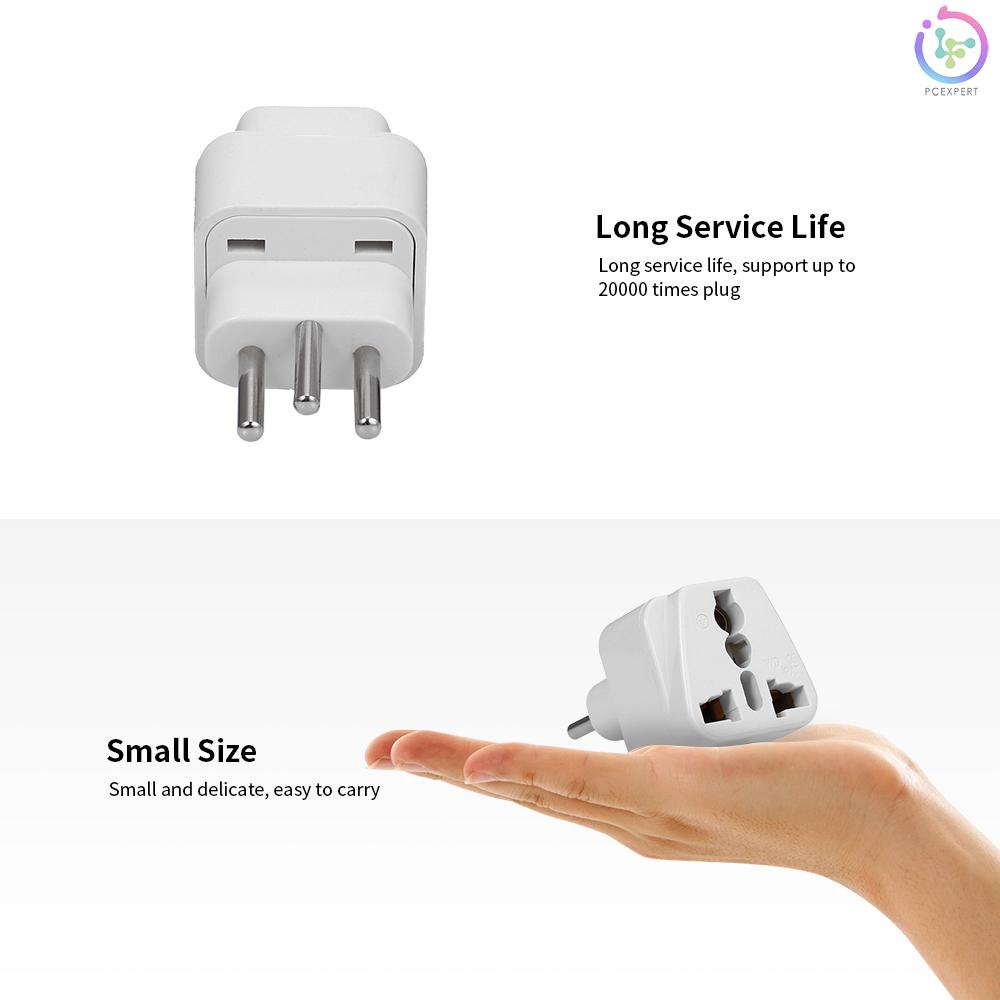 High Quality Swiss Embedded Conversion Plug 3-hole Adaptor Plug Swiss Plug to Universal Socket Travel Plug Adapter White