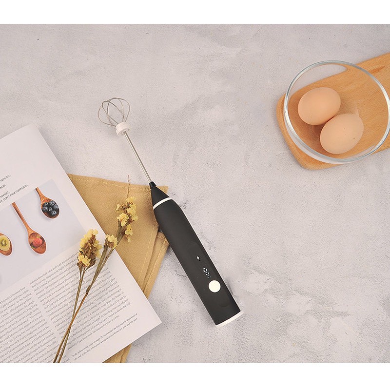 Máy tạo bọt cafe, đánh trứng  dòng cao cấp + sạc USB