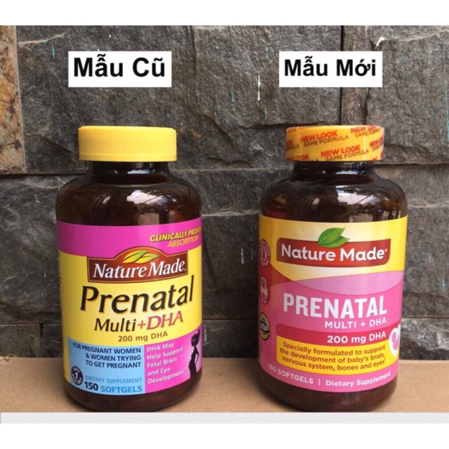 Vitamin tổng hợp cho bà bầu Prenatal chứa DHA 150 viên