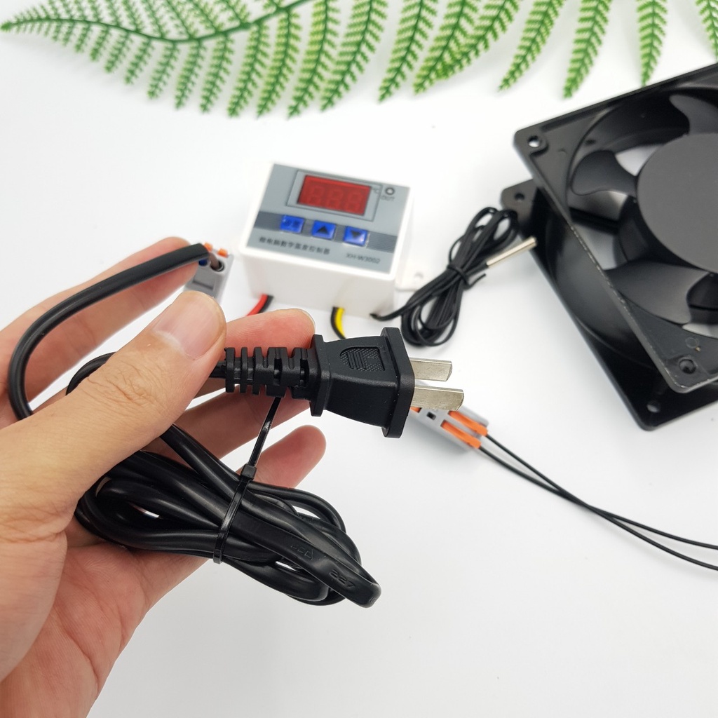 Bộ Quạt Tản Nhiệt 220V 12CM Cài Đặt Theo Nhiệt Độ FAN-ACT01 3000RPM