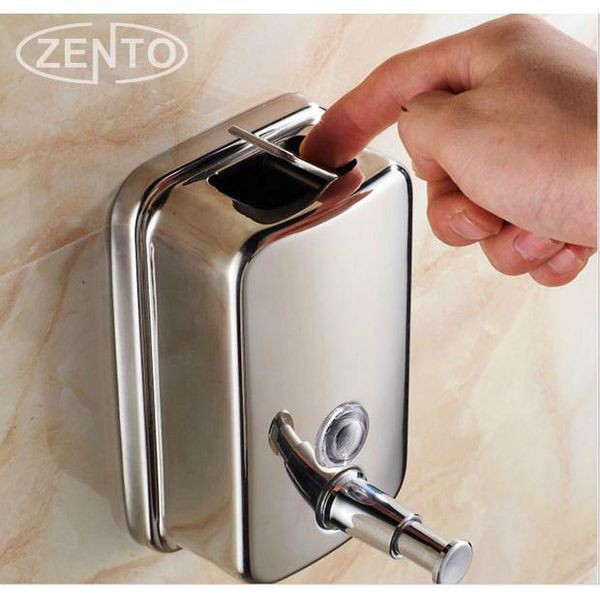 BÌNH ĐỰNG NƯỚC RỬA TAY INOX NHẤN TREO TƯỜNG