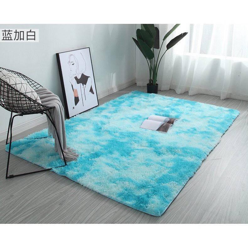 Thảm lông cao cấp hàng nhập khẩu loại 1, lông mềm mượt trải phòng khách, decor phòng, kích thước 1m6*2m