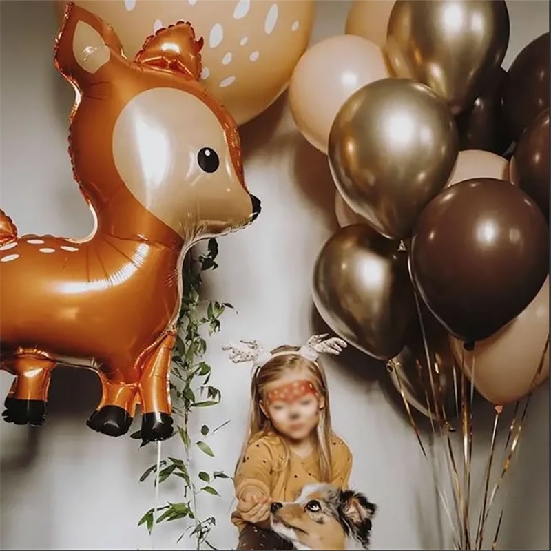 Bong Bóng Lá Nhôm Hình Động Vật Trang Trí Tiệc Sinh Nhật Cho Bé