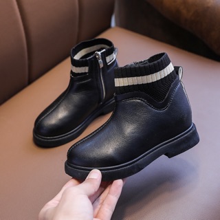 Giày boot cổ len lót lông cho bé gái