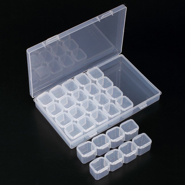 Hộp đựng đá trang trí móng tay