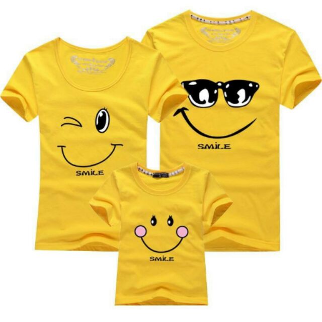 Combo 3 Áo gia đình mặt cười