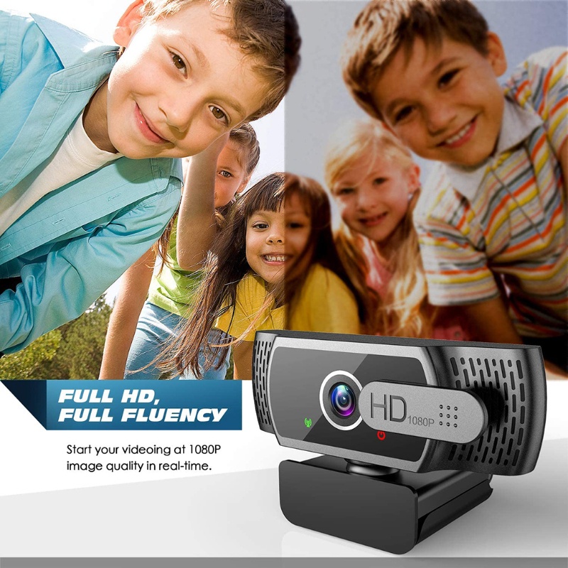 Webcam Máy Tính Tự Động Lọc Tiếng Ồn Cao 1080p Kèm Micro Tiện Dụng