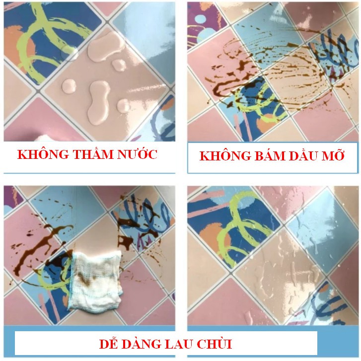 Decal giấy dán tráng nhôm họa tiết hiện đại khổ rộng 60cm