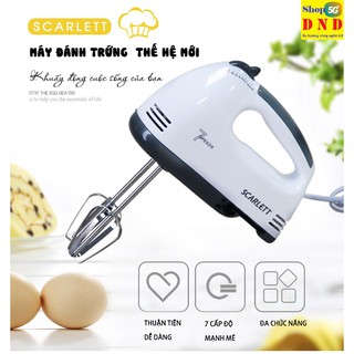 Máy đánh trứng, pha trộn SCARLETT HE-133 loại cầm tay xịn - Dụng cụ thông minh không thể thiếu trong nhà bếp
