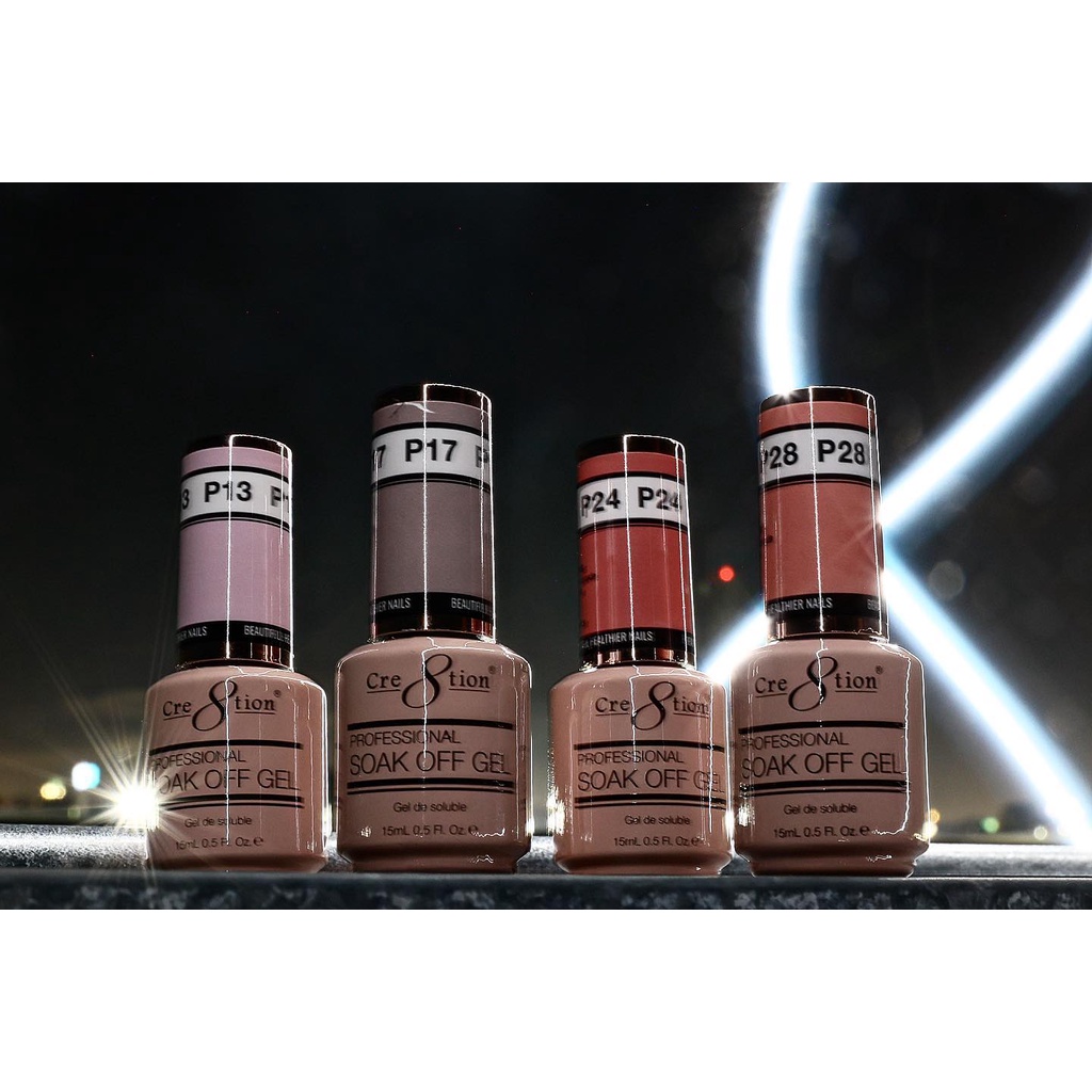 Sơn gel French  tone màu nhẹ nhàng của hãng Cre8tion 15ml