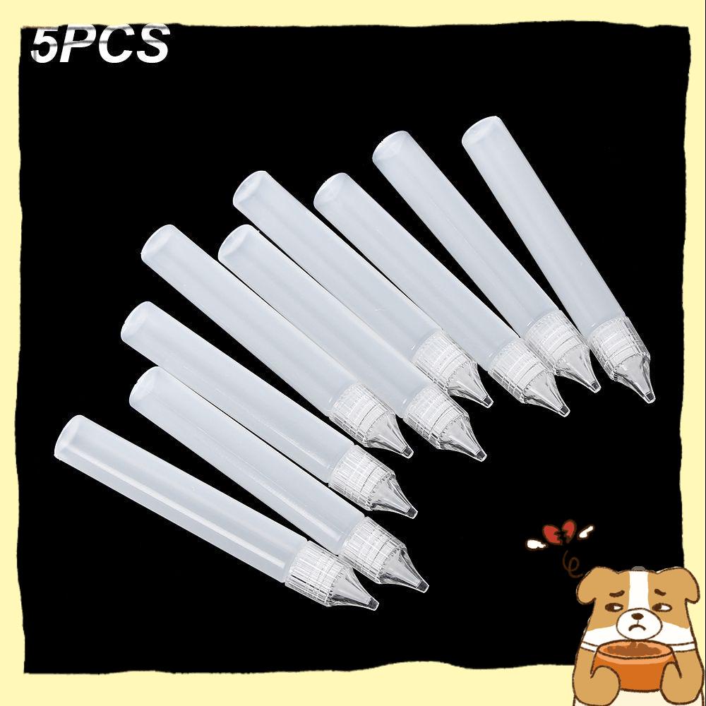 Set 5 bình xịt keo dạng bóp mẫu mới có đầu kim nhựa làm đồ thủ công tiện lợi