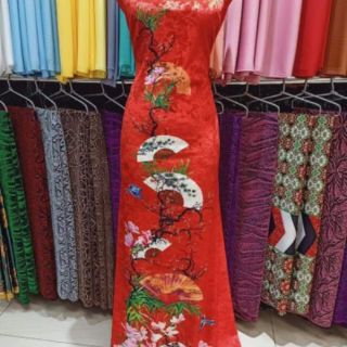 VẢI ÁO DÀI NHUNG NHẬT IN 5D