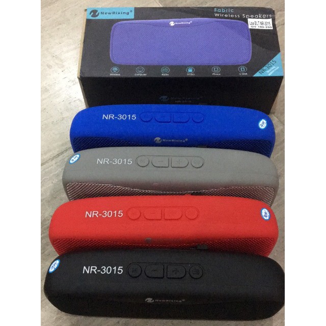 ĐHG: Loa Bluetooth mini New Rixing NR-3015, tiện lợi kèm ảnh thật
