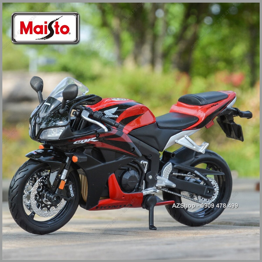 Mô Hình Xe Moto Honda CBR 600RR Đỏ Đen Tỉ Lệ 1:12 - Maisto - 8670